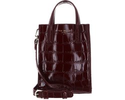 Ted Baker schoudertas Wenissa Croc Effect Mini Icon Bag Wine wijnrood
