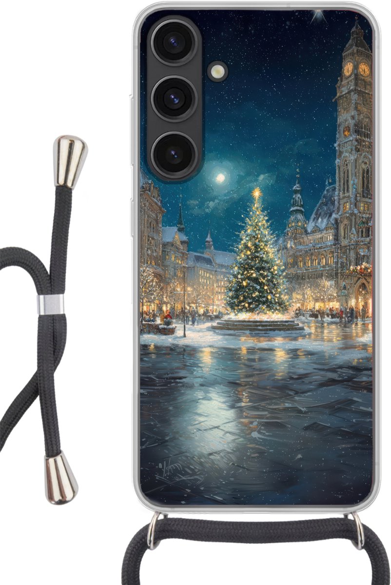 Kerstnacht - Stadsplein - Meerkleurig