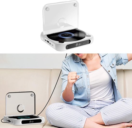 AUDIZIO Prato dab radio met cd-speler Wit
