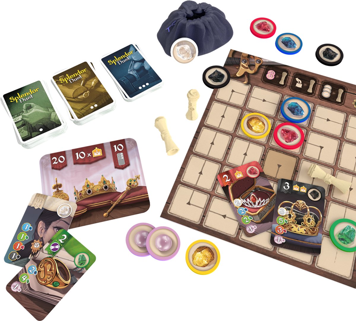 Splendor Duel - Bordspel (NL/FR) — afbeelding 10