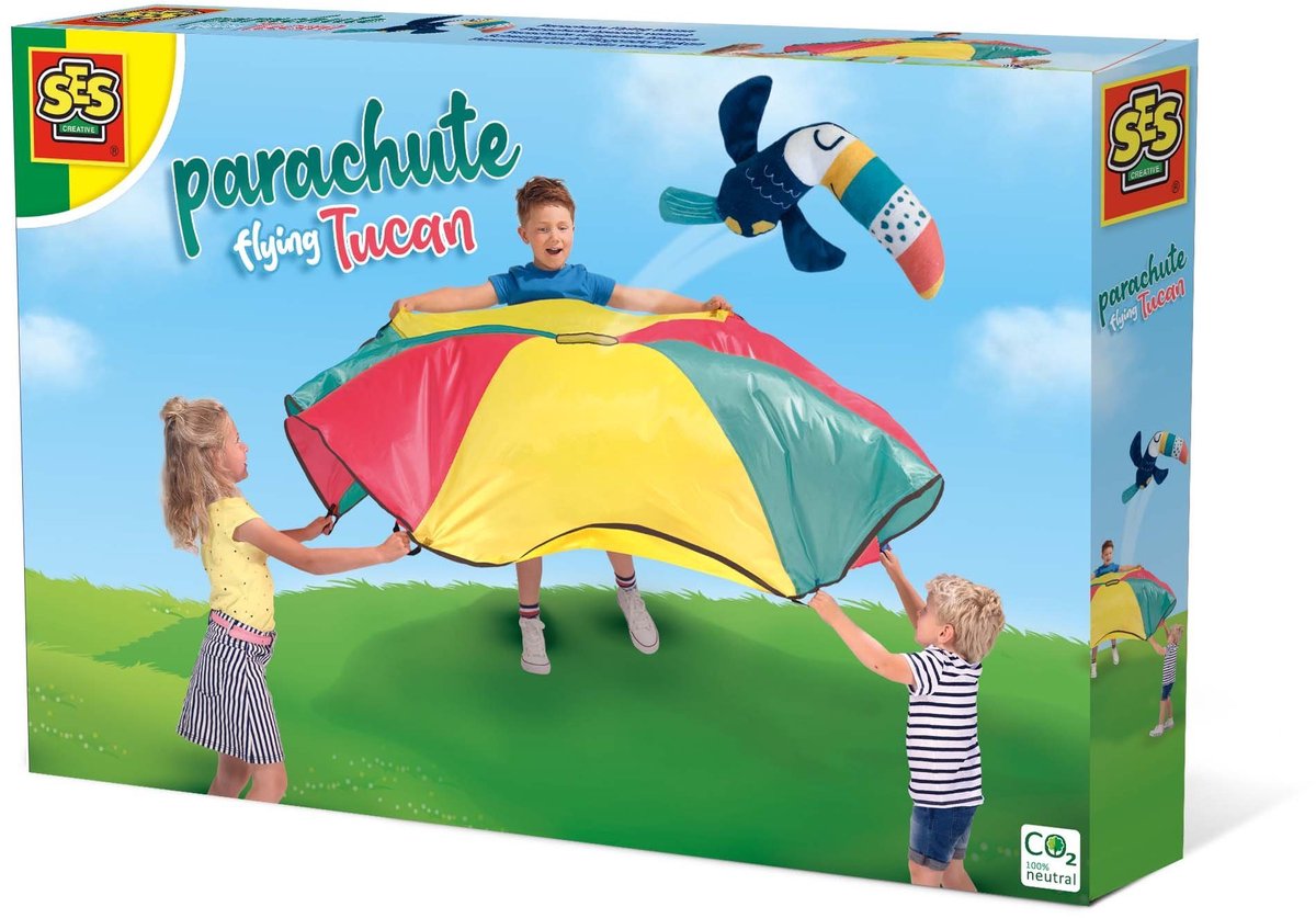 Ses Creative Speelparachute Vliegende Toekan Junior 2 Meter