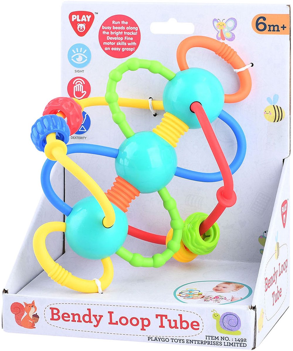 Play babyspeeltje sensorisch buig bogen met kralen kleurrijk.