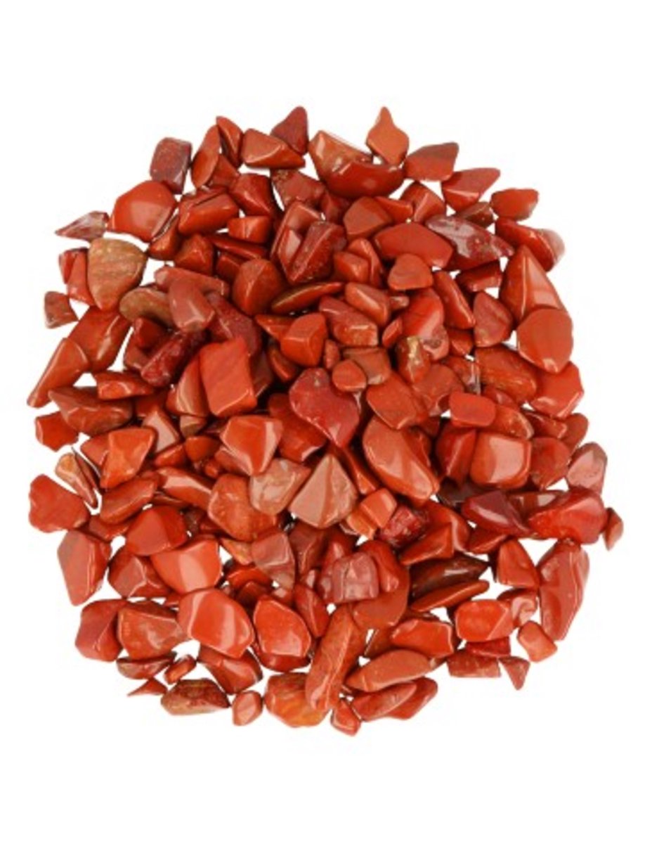 Ruben Robijn Jaspis rood trommelstenen (mt1) (Uitvoering - Trommelstenen 100 gr. Jaspis rood (mt1))