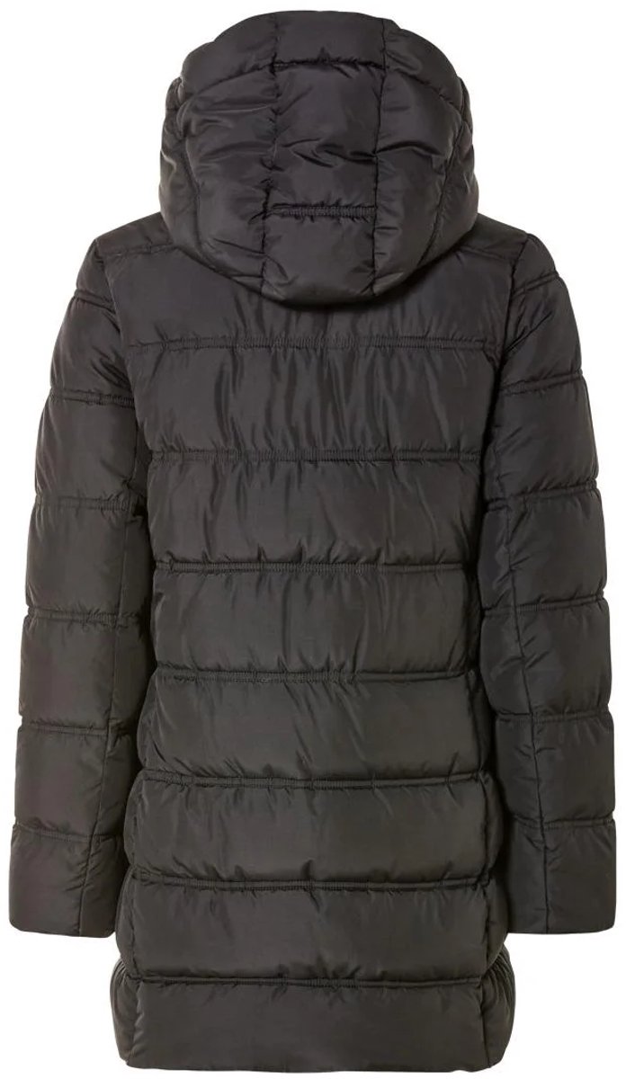 Dames Winterjas Zwart - Maat S 36/38 - Warmte isolatie - 2-weg rits - Zijzakken en binnenzak