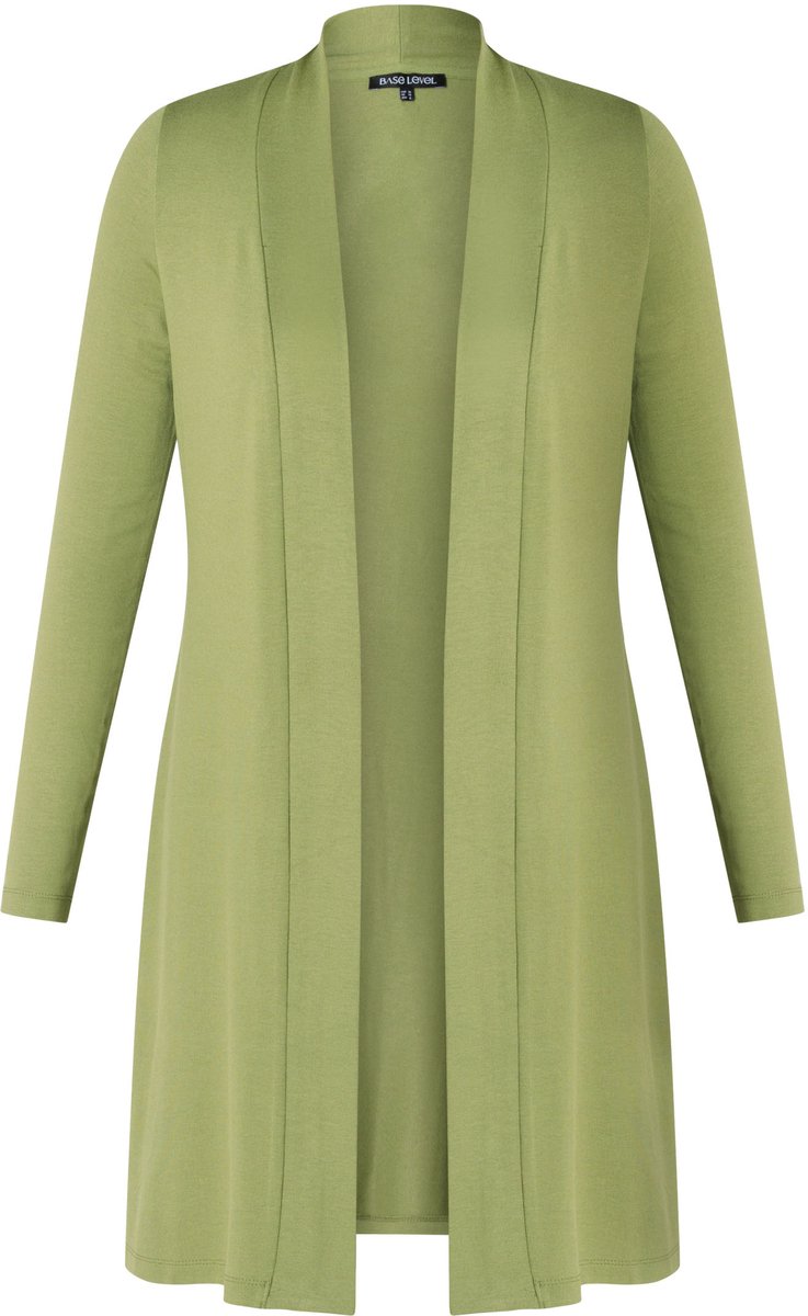 BASE LEVEL Yayla Long Vest - Green - maat 42