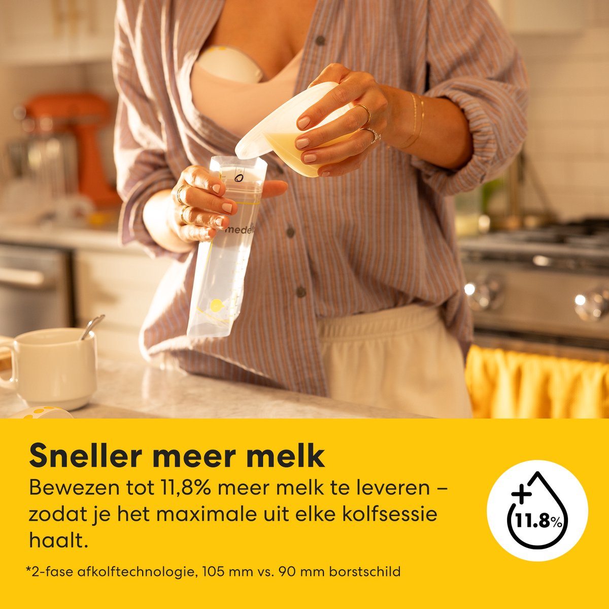 Medela Motion InBra dubbel + Ultra-ademende zoogkompressen 60 stuks thumbnail 3
