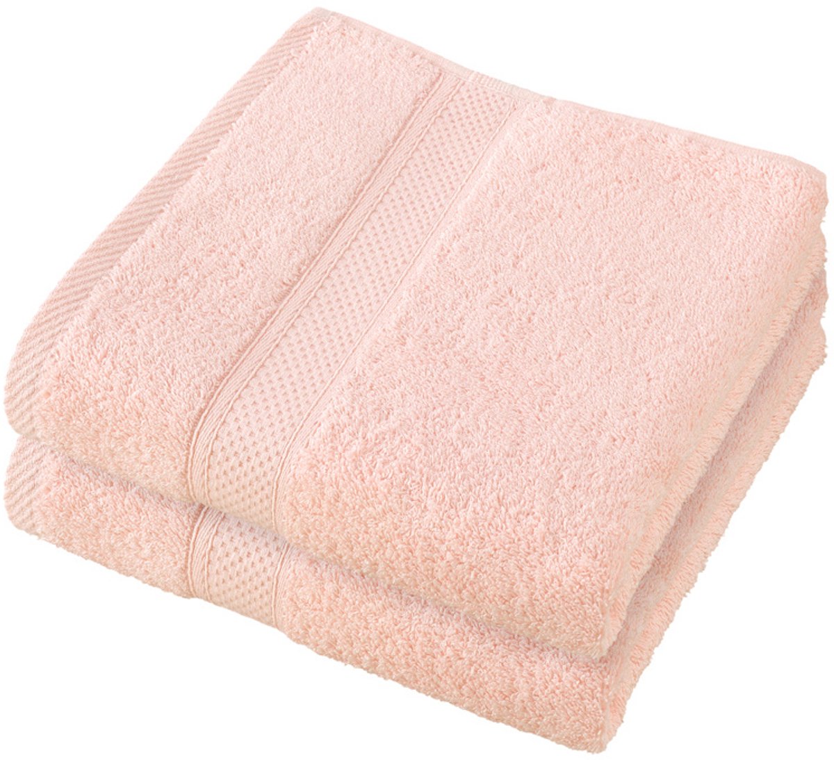 De Witte Lietaer Handdoek Stephanie Almond Blossom - Set 2 stuks - 50 x 100 cm - Roze - Katoen
