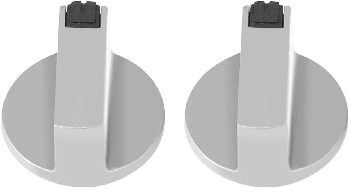 Gasfornuisknoppen 6 mm - 2 stuks - RVS - Keukenaccessoires - Kookplaatschakelaarslot