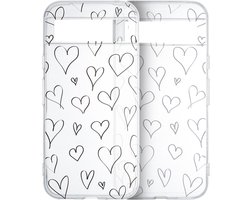 imoshion Hoesje - Geschikt voor Google Pixel 8a - Design hoesje verpakking - Hearts