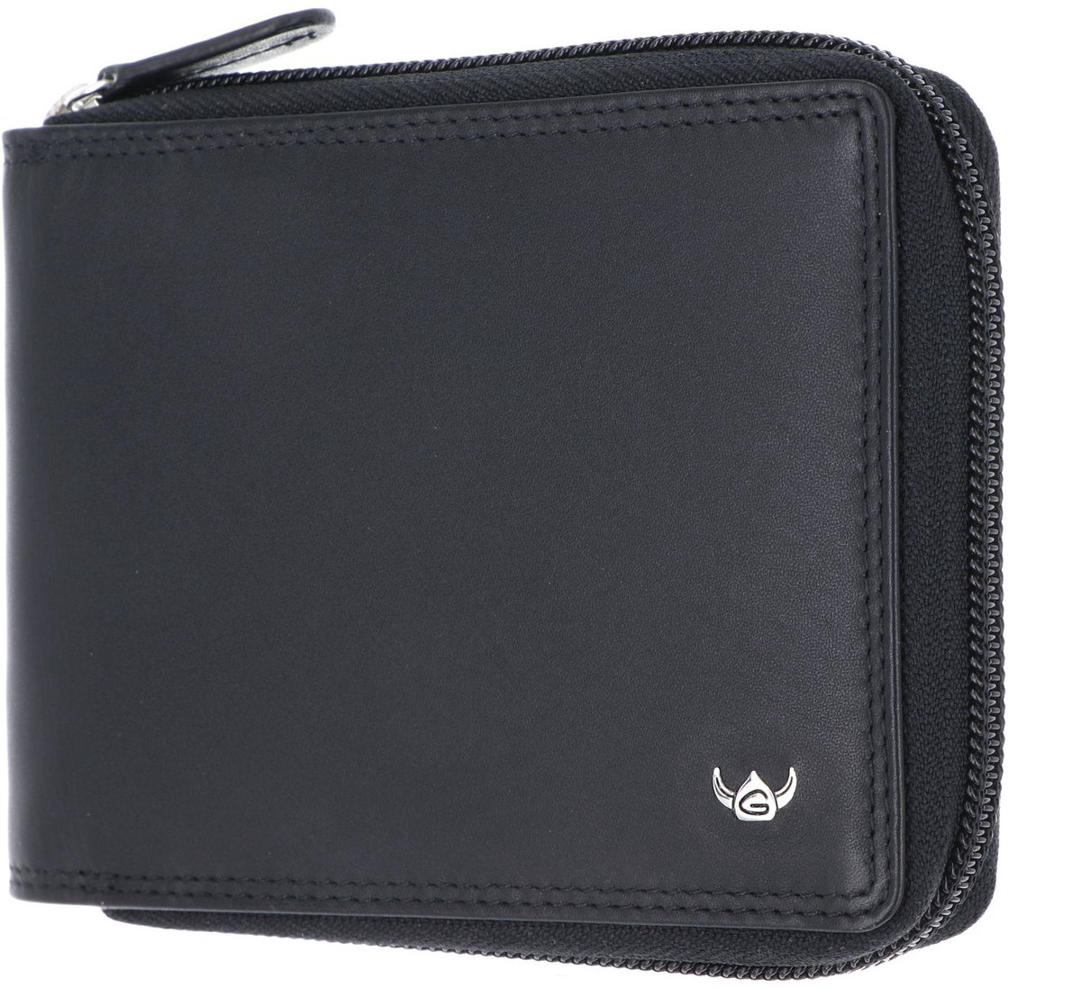 Golden Head Leren portemonnee Polo RFID Protect RV-Scheintasche 1367 Schwarz zwart