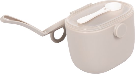 Bo Jungle - Doseerdoos melkpoeder - met maatlepel - Bewaarbakje babyvoeding - Snackhouder - 500ml - Nomadic Powder Box Grijs van Bo Jungle — afbeelding 4