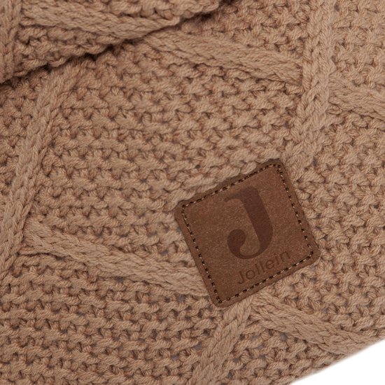 Jollein - Commodemandje - Commode Mandje voor Babykamer- 14x18cm - Opbermand - Check Knit Biscuit — afbeelding 5
