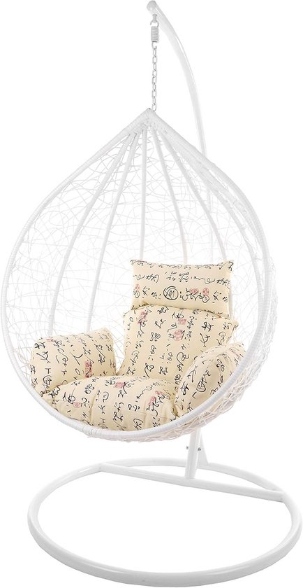 Izabell® Hangstoel met groot kussen, XXL schommelstoel en hangmat voor