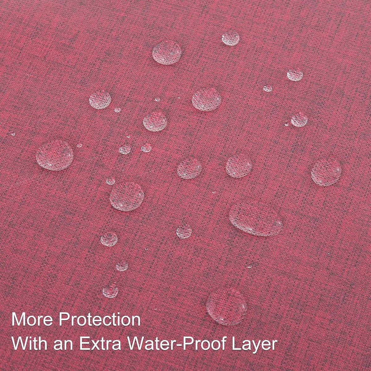 Stunq® Waterafstotend Tafelkleed met Luxe Textuur voor Binnen en Buiten, 140 x 240 cm, Wijnrood