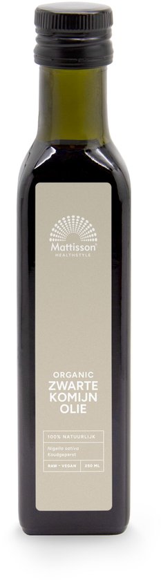 Mattisson - Biologische Zwarte Komijn Olie - Zwarte Komijnolie, Black Seed Oil - 250 ml