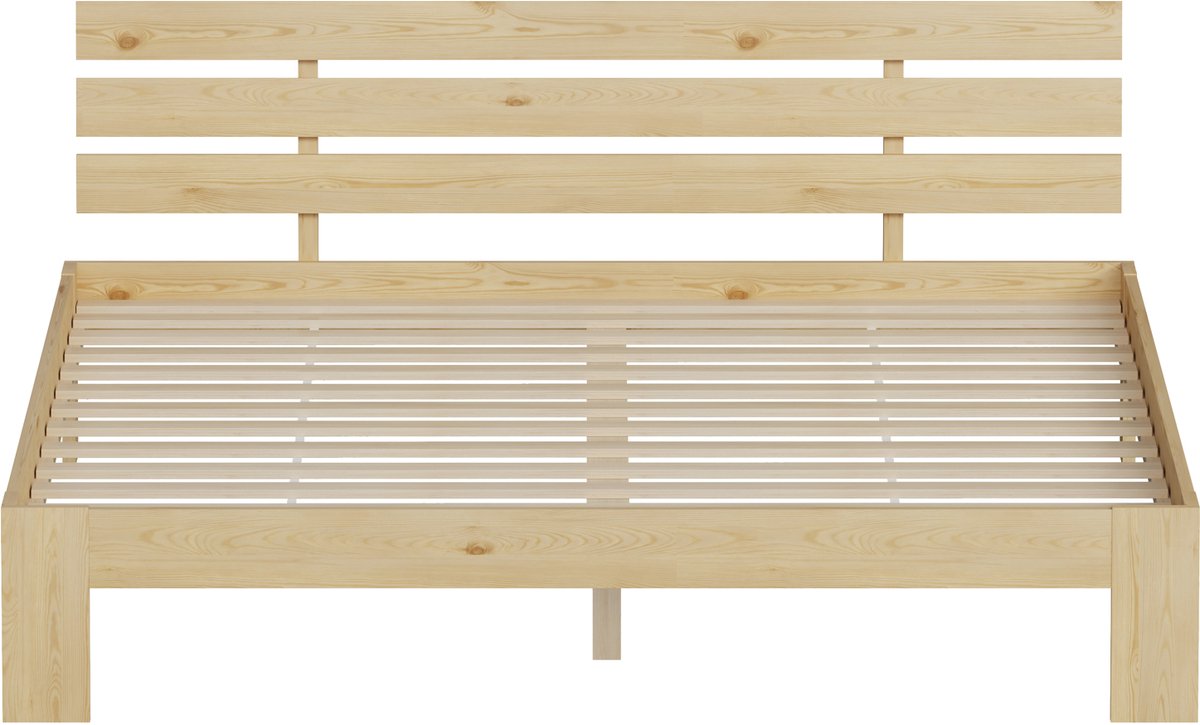 Houten bed met hoofdbord 160x200cm FINN