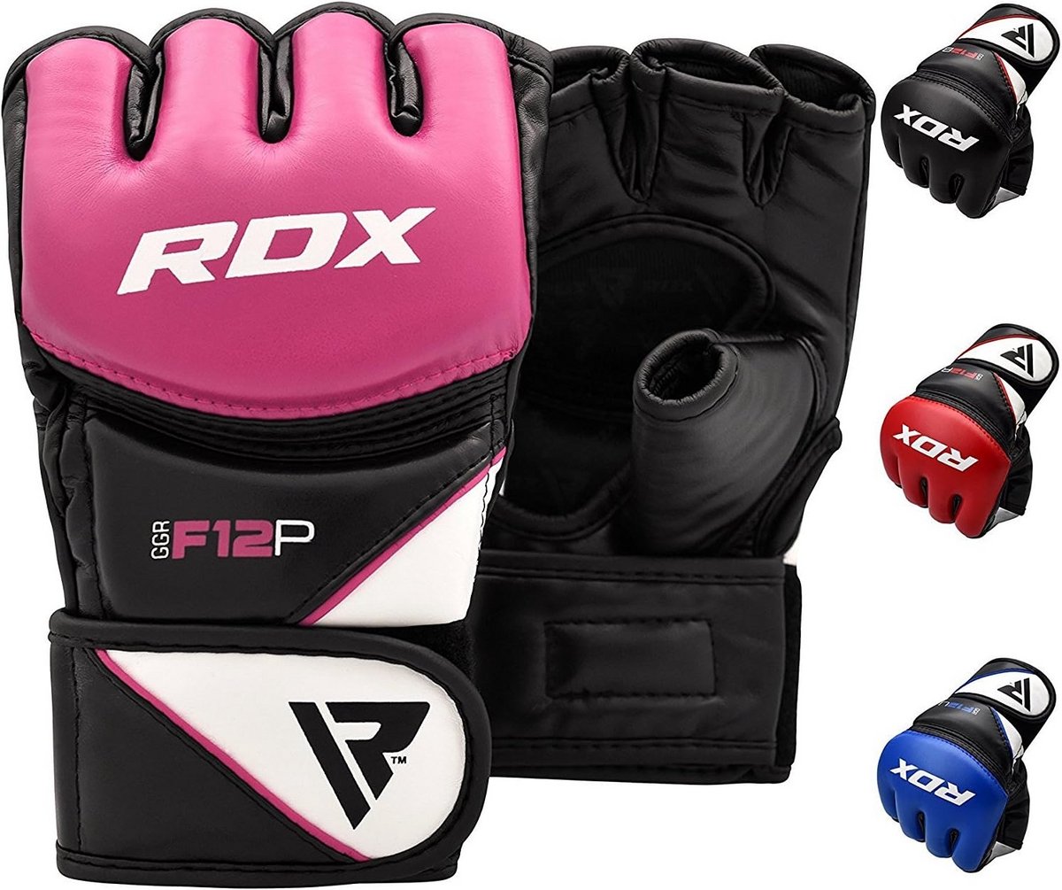 MMA Trainingshandschoenen Leer Voor Boksen Grappling Sparring Geventileerd