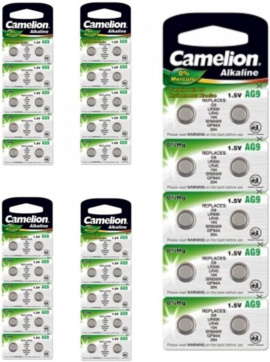 Set van 5 Knoopcelbatterijen 1.55V voor Horloges en Kleine Apparaten