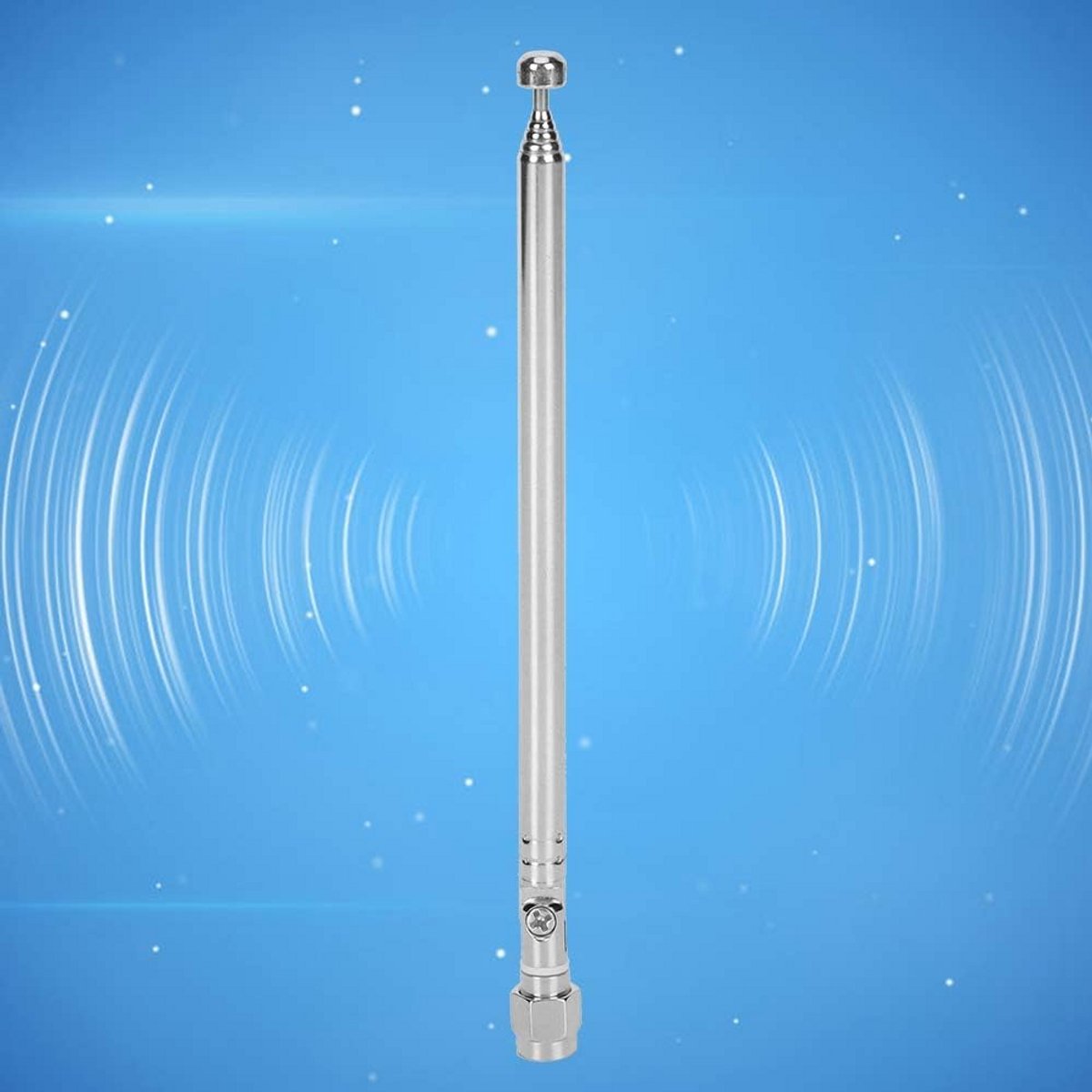 6-Delige Telescopische Antenne met SMA Male Connector, 40 MHz-6G Frequentiebereik