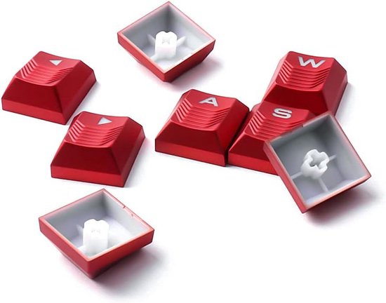 Getextureerde Verlichte Keycaps Set voor Mechanisch Gaming Toetsenbord - Rode WASD & Pijltjestoetsen — afbeelding 4