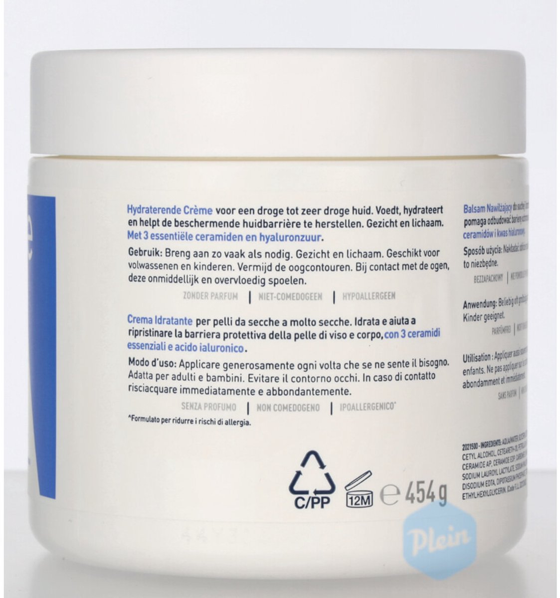 CeraVe Hydraterende Crème - 6 x 454 gr - Voordeelverpakking