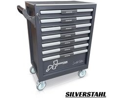 Gereedschapswagen Gevuld Silverstahl Limited Edition – 7-lade Gereedschapswagen 266-delig