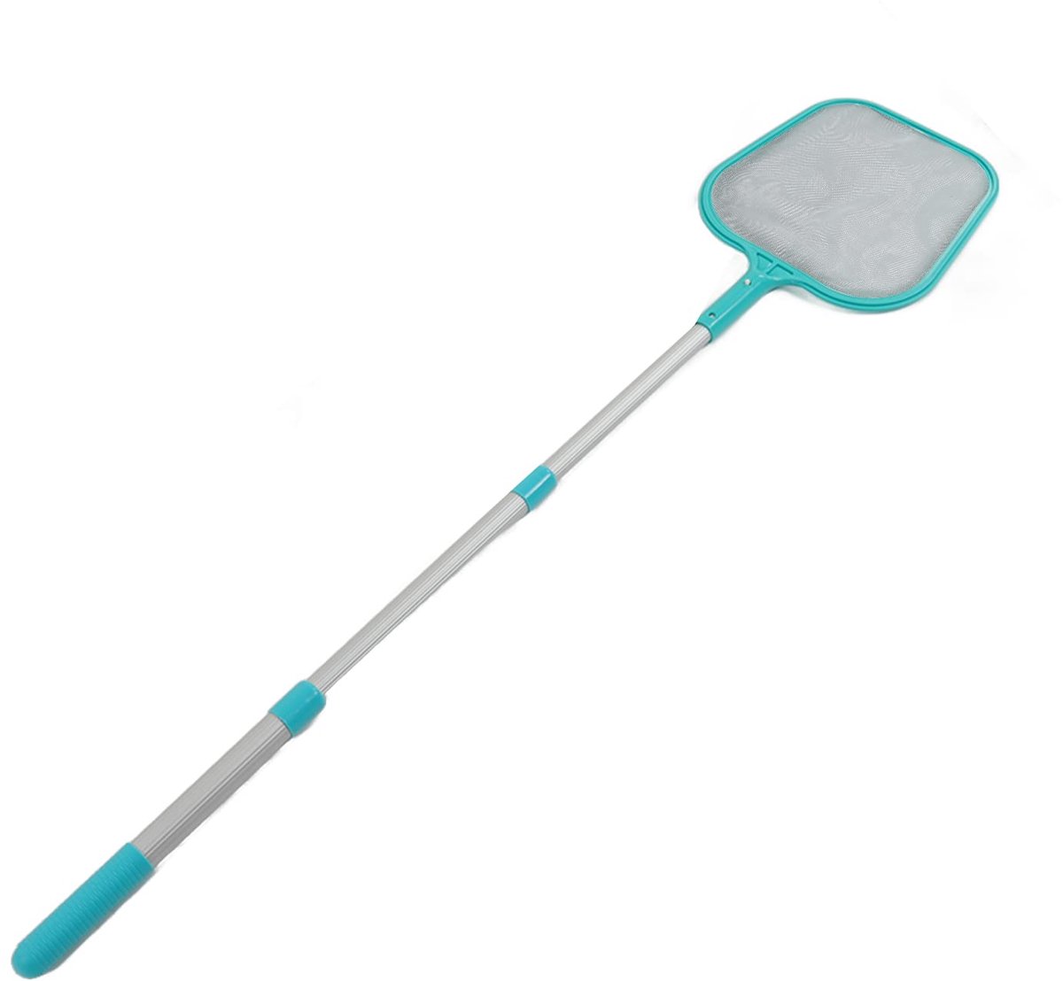 Professioneel Zwembad Skimmer Net, Intrekbaar Zwembad Skimmer Net Kunststof Nylon Groen Bladhark Reinigingsgereedschap Telescopisch Scheppen Blad Net voor Bubbelbad Spa Fontein Tuin Entertainment
