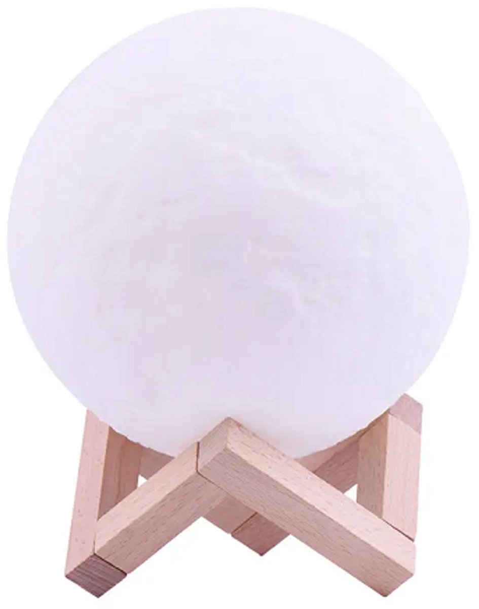 Useled - 3D Moonlight - Sfeerverlichting - Maanlamp - 20 cm - Gezellig