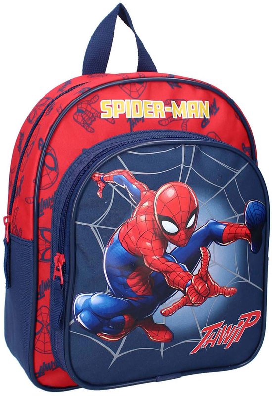 Marvel Spider-man Web Warriors - Kinderrugzak - 8,3 Liter - 30 x 25 x 11 cm - Blauw