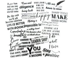 50 Stickers met Positieve Teksten en Quotes in het Engels - Transparant - Laptopstickers voor volwassenen