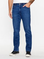 Wrangler Heren Jeans Broeken GREENSBORO regular/straight Fit Blauw 30W / 32L Volwassenen