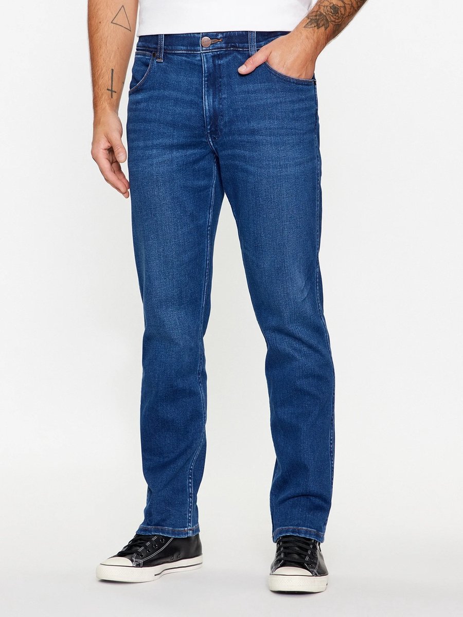 Wrangler Heren Jeans Broeken GREENSBORO regular/straight Fit 30W 32L Volwassenen Olympia 112341419