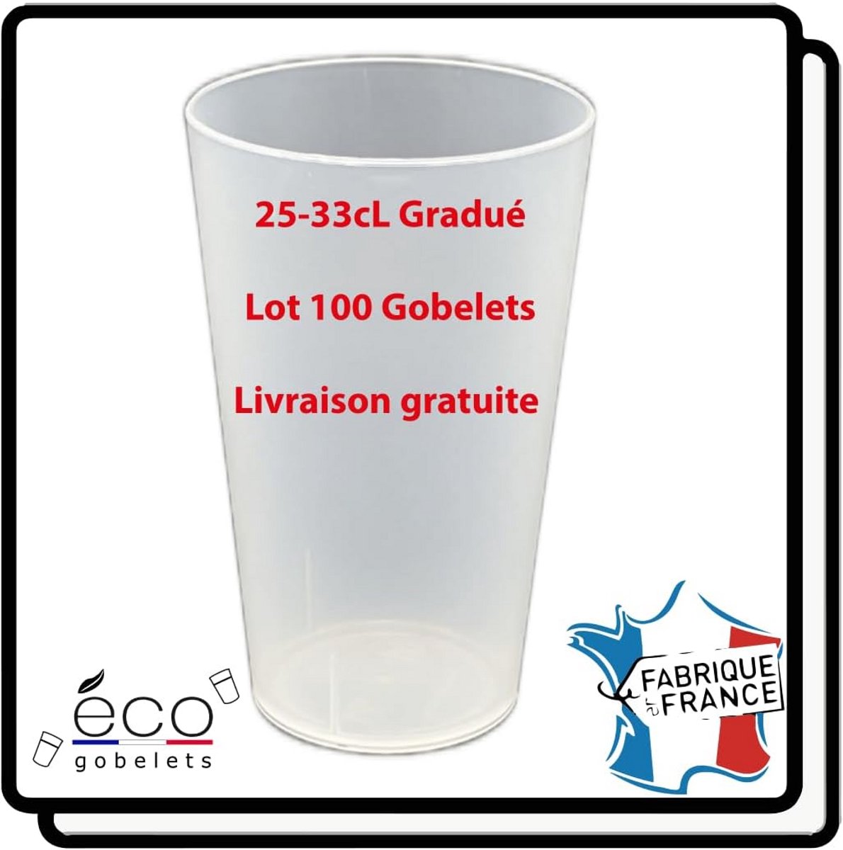100 Wegwerp Bekers 25 cl Transparant