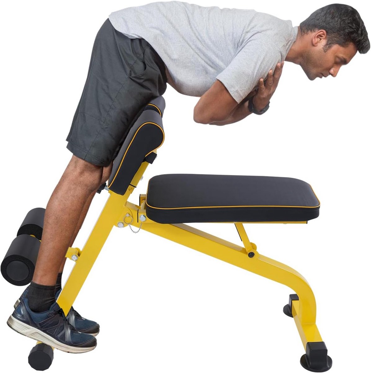 Verstelbare Romeinse Fitnessstoel - Inklapbaar Trainingsbank voor Rug, Hamstring & Zitoefeningen
