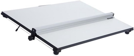 A3 tekenbordset, multifunctionele A3 tekenbord tafelset met parallelle beweging en verstelbare hoek metrische linialen vierkante afbeelding 56 x 39cm A3 tekenbordset, multifunctionele A3 tekenbord tafelset met parallelle beweging en verstelbare hoek metrische linialen vierkante afbeelding 56 x 39cm
