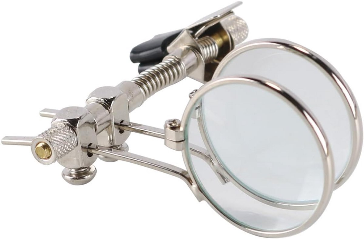 Loupe De Lunettes Clip-on 1.5X 2.5X 3.5X Avec Étui - Loupe Grossissante Flip-Up Pour Lecture, Bricolage Et Montage De Mouches