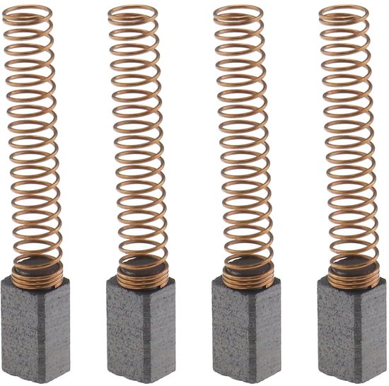 2 paar motorkoolborstels 4,9 mm x 5,5 mm x 9,5 mm Compatibel met D
