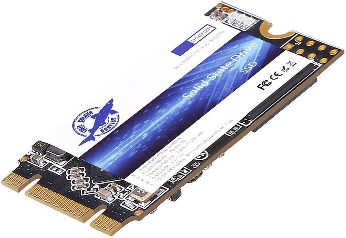 Interne SSD 1TB M.2 2242 SATA III voor Laptop en PC - Hoge Snelheid Solid State Schijf