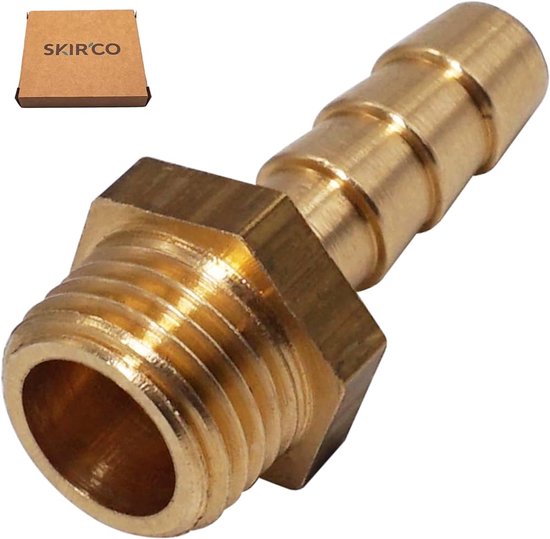 sourcing map 2 stuks messing tuit aansluitadapter 16 mm met weerhaak x