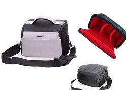 Grote Camlight Tas voor Olympus OM-D E-M10 Mark IV - Zwart/Grijs