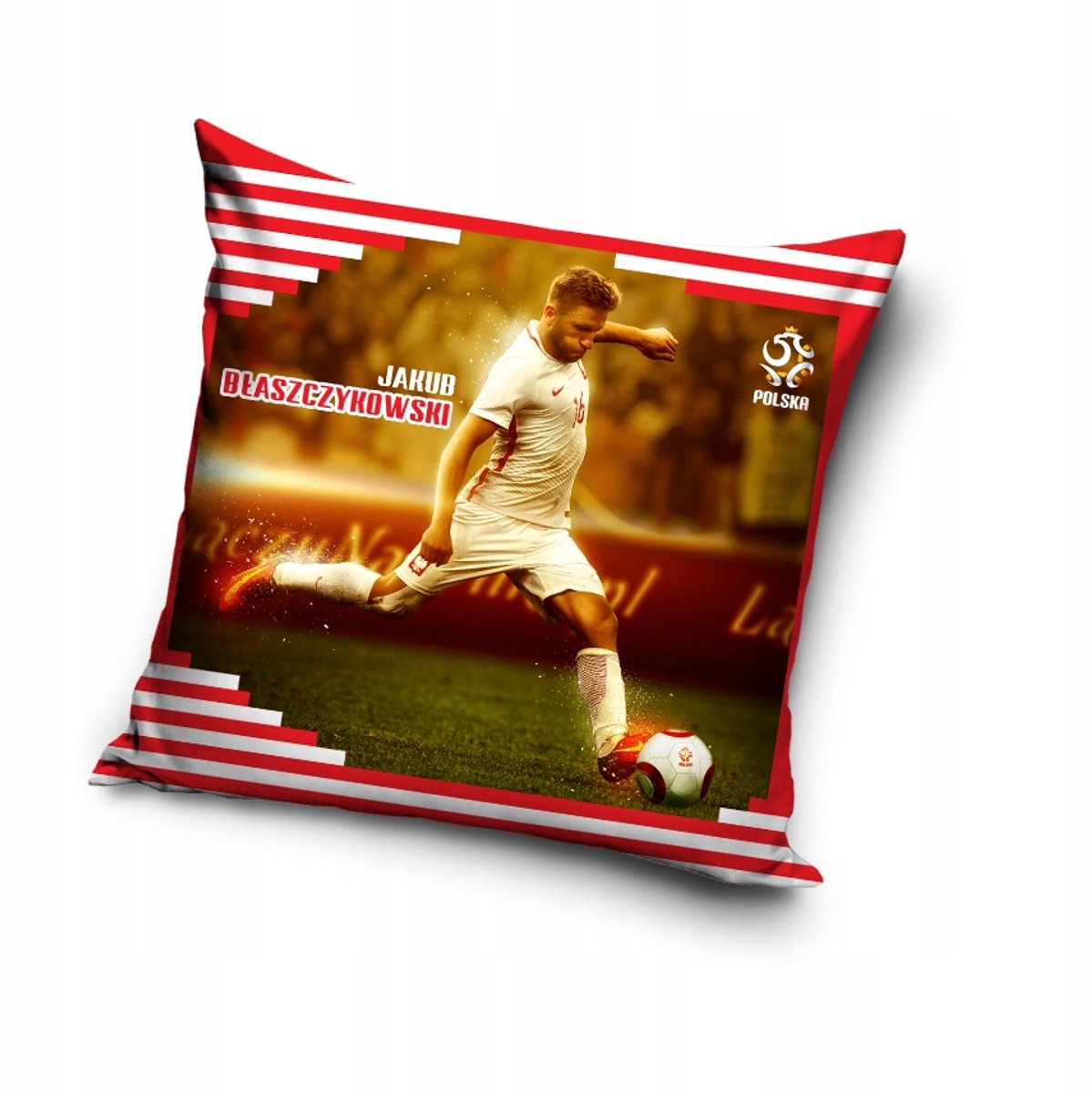 Kussenhoes Voetbal PZPN Polen Kuba Błaszczykowski 40x40 cm Microvezel