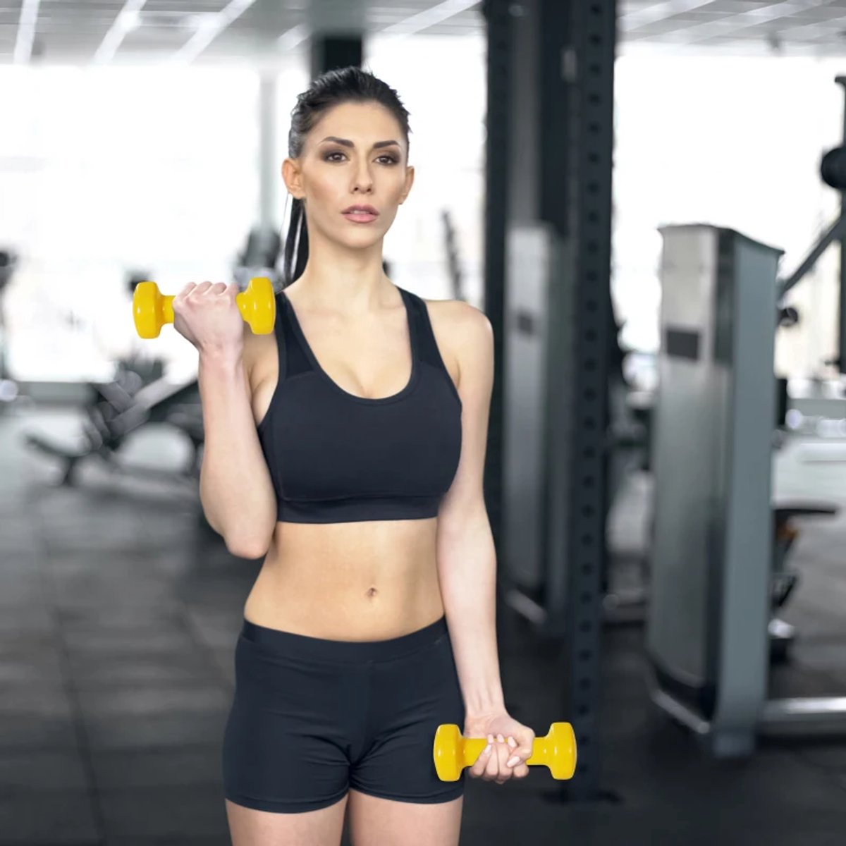 Halterset - 8-delige Set Halters met Koffer - Gewichten - Dumbells set van 4 Paar Halters - Gewichten Fitness - 2 x 0,5 kg, 2 x 1 kg, 2 x 1,5 kg, 2 x 2 kg - Halter set voor Krachttraining, Workout, Gym thumbnail 5