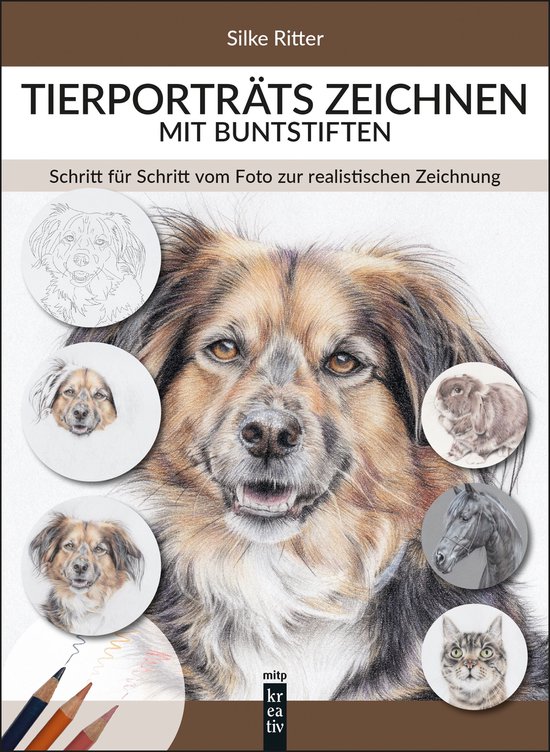 mitp Kreativ - Tierporträts zeichnen mit Buntstiften - cover