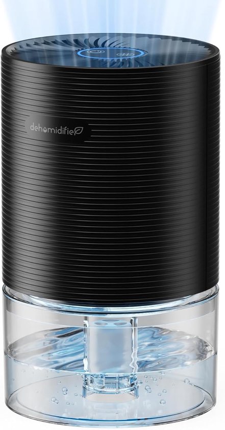 Mini Luchtontvochtiger 750 ml – 300 ml/dag, 23 W – Auto-Stop, Ultra Stil (≈30 dB), 7-kleur Nachtlicht – Voor Slaapkamer/Kast/Kantoor/Camper