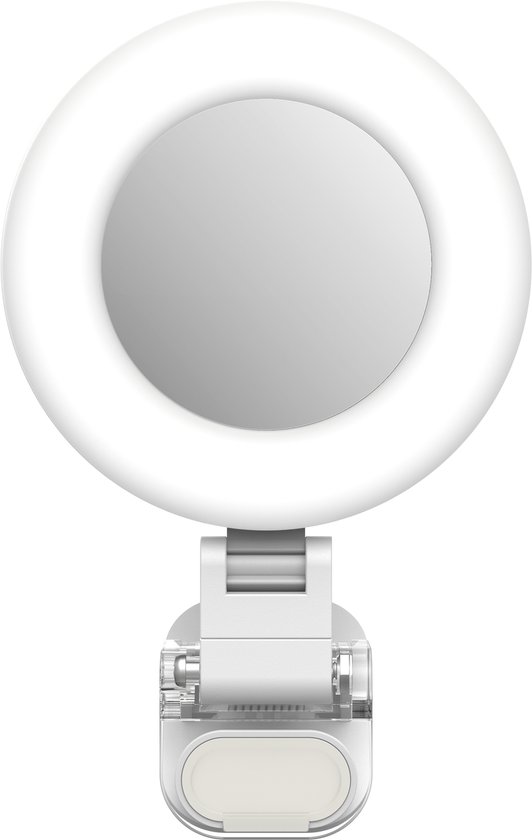 Oplaadbare Selfie Ringlamp met Klem voor Smartphone, Tablet en ...