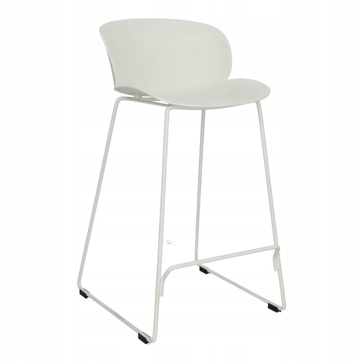 Hoker Vivia Wit 66cm - Stijlvol en Comfortabel Keukenbarkrukje