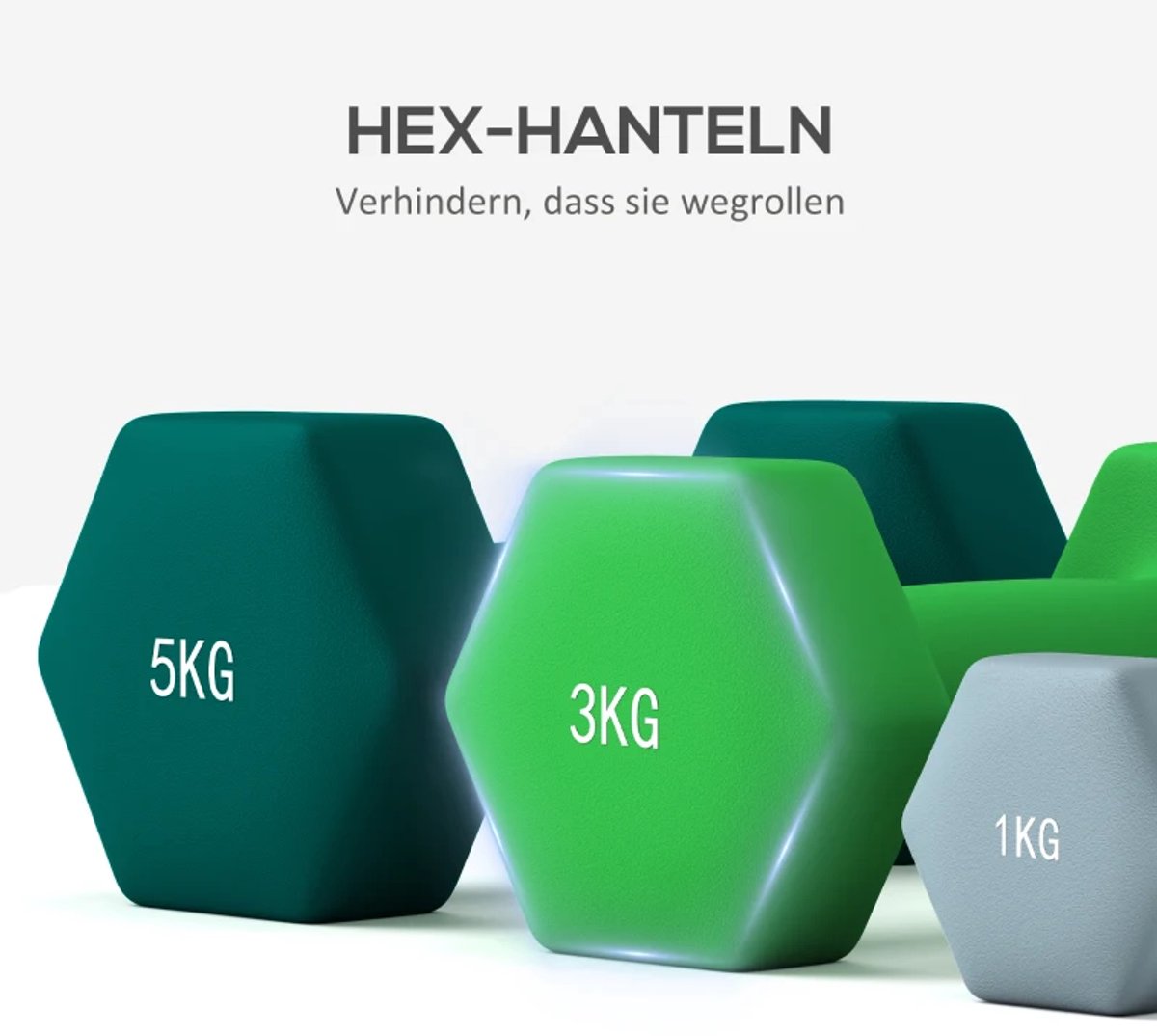 Exoluxe Halterset met Halterstandaard - Dumbells - Meerkleurig thumbnail 4
