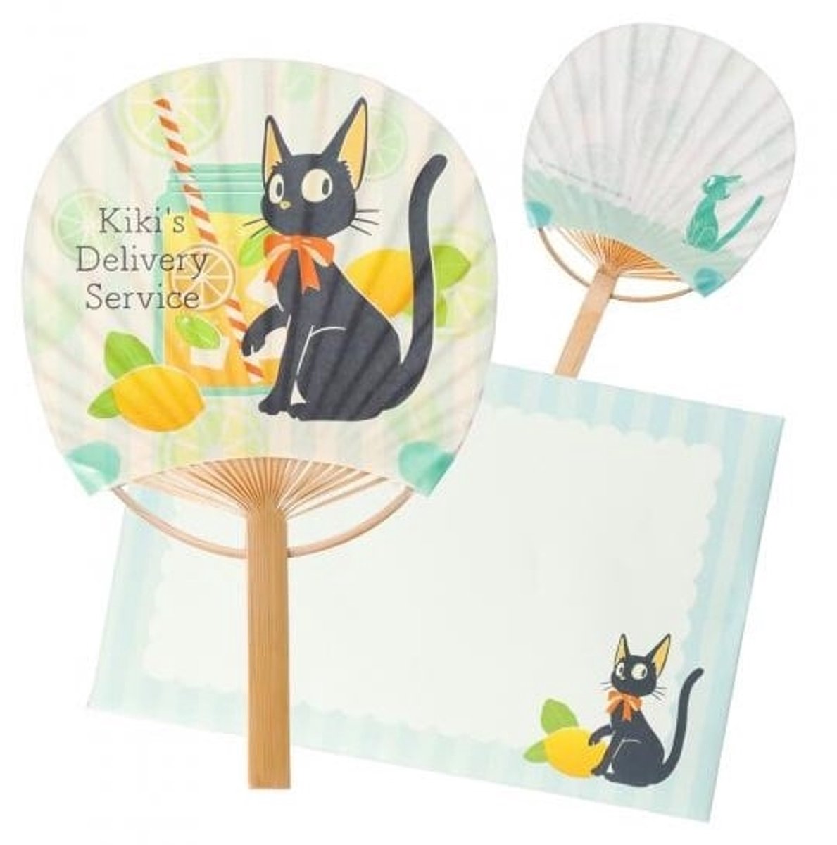 Benelic Jiji met lemon Fan & Envelope - Ensky - Studio Ghibli Decoratie