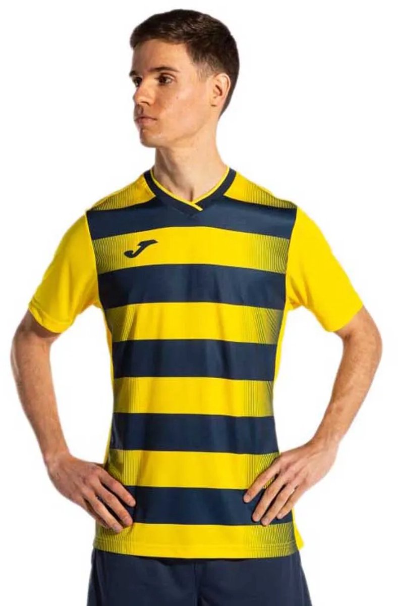 Joma Europa V T-shirt Met Korte Mouwen Geel S Man