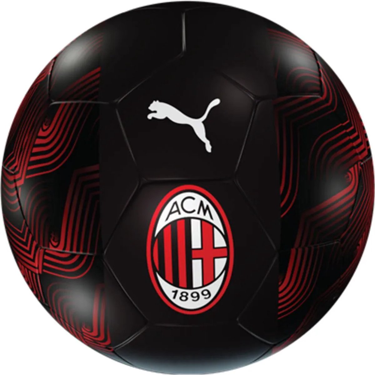 1200x1200.jpg Puma 084154 Ac Milan Football Core Mini Voetbal Zwart - Afbeelding 1